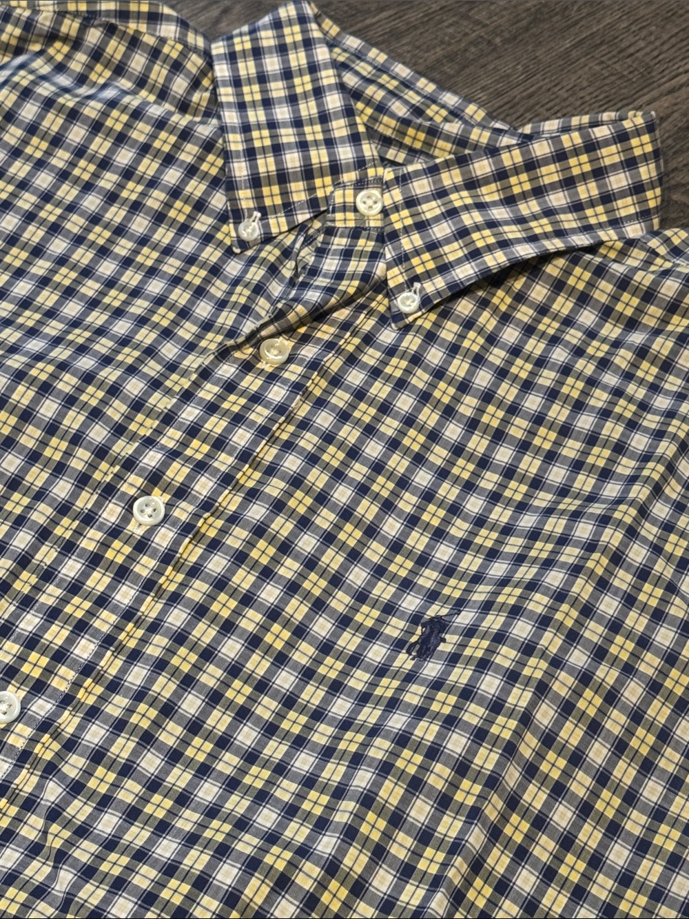 Ralph Lauren Blake 100% Cotton Large Plaid Button Down Shirt - Picture 2 of 5